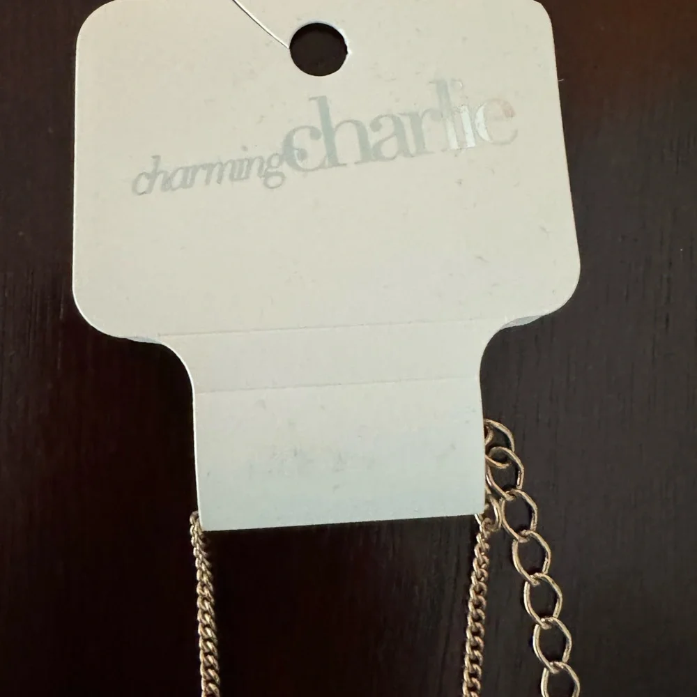 NWT Vintage Charming Charlie Gold & Teal Sea Theme Pendant Necklace Coral Pearl - Picture 3 of 5